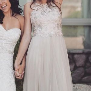 Watters & Watters Embroidered Bridesmaid Dress